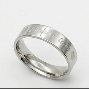 Stainless Steel Forever Love Ring
